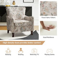 Set of 2 Samouel Contemporary Floral Wingback Armchairs by HULALA HOME