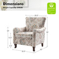Set of 2 Samouel Contemporary Floral Wingback Armchairs by HULALA HOME