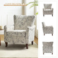 Set of 2 Samouel Contemporary Floral Wingback Armchairs by HULALA HOME