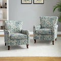 Set of 2 Samouel Contemporary Floral Wingback Armchairs by HULALA HOME