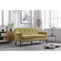 Porthos Home Ruth Small Fabric Loveseat Sofa with Rubberwood Frame