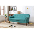 Porthos Home Ruth Small Fabric Loveseat Sofa with Rubberwood Frame