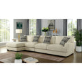 Furniture of America Kintra Modern Chenille Upholstered Large L-Shaped Sectional