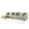 Furniture of America Kintra Modern Chenille Upholstered Large L-Shaped Sectional