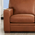 Hydeline Dillon Right-Facing Sectional Sofa with Chaise in Top Grain Leather