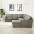 Hydeline Dillon Right-Facing Sectional Sofa with Chaise in Top Grain Leather