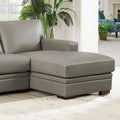 Hydeline Dillon Right-Facing Sectional Sofa with Chaise in Top Grain Leather
