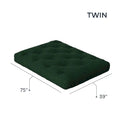 Loosh Home Twin Size Futon Mattress with 8-Inch Gel Memory Foam