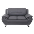 Michael Segura Upholstered Loveseat in Bonded Leather