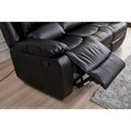 Betsy Furniture 8018 Bonded Leather Manual Reclining 3-Seat Sofa