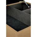 MJL Furniture Manhattan Allure Upholstered Cocktail Ottoman Table with Storage