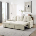 Cozy Classic L-Shaped Pull-Out Sleeper Sectional Sofa