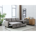 Cozy Classic L-Shaped Pull-Out Sleeper Sectional Sofa