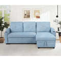 Cozy Classic L-Shaped Pull-Out Sleeper Sectional Sofa