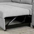 Cozy Classic L-Shaped Pull-Out Sleeper Sectional Sofa