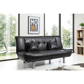 Lionel Faux Leather Convertible Sofa
