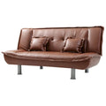 Lionel Faux Leather Convertible Sofa