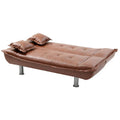 Lionel Faux Leather Convertible Sofa