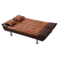 Lionel Faux Leather Convertible Sofa