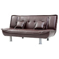 Lionel Faux Leather Convertible Sofa