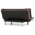 Lionel Faux Leather Convertible Sofa