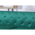 Velvet Button-Tufted Pompano Loveseat