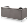 Velvet Button-Tufted Pompano Loveseat