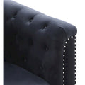 Velvet Button-Tufted Pompano Loveseat