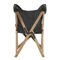 Cantu Authentic Top Grain Leather Tripolina Sling Chair by iNSPIRE Q Modern