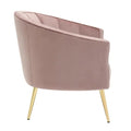 Randolf Velvet Accent Chair in Silver Orchid