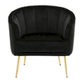Randolf Velvet Accent Chair in Silver Orchid