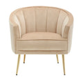 Randolf Velvet Accent Chair in Silver Orchid