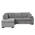 Nestfair L-Shaped Sofa Bed with Storage Ottoman - 2-in-1 Pull-Out Design