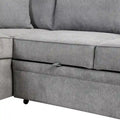 Nestfair L-Shaped Sofa Bed with Storage Ottoman - 2-in-1 Pull-Out Design