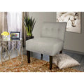 MJL Furniture Obsession Brownstone Button-Tufted Accent Chair (AS IS)