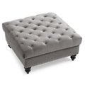 Luxurious Nola Velvet Tufted Extra-Large Ottoman