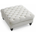 Luxurious Nola Velvet Tufted Extra-Large Ottoman