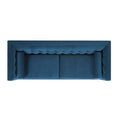 Jack 84 Mid-Century Modern Tuxedo Sofa with Decorative Bolster Pillows