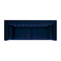 Jack 84 Mid-Century Modern Tuxedo Sofa with Decorative Bolster Pillows