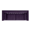 Jack 84 Mid-Century Modern Tuxedo Sofa with Decorative Bolster Pillows