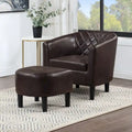 Convenience Concepts Roosevelt Accent Chair with Ottoman - Stylish Seating Solution