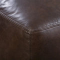 Poly & Bark Denver Leather Ottoman - Authentic Full Grain Italian Leather
