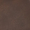 Minara Black Genuine Leather Ottoman with Gold Metal Base - 36-Inch Square