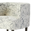 Roundhill Furniture Isla Chenille Oversized Barrel Accent Chair with Armrests for Living Room