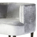 Roundhill Furniture Isla Chenille Oversized Barrel Accent Chair with Armrests for Living Room