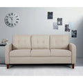 Rossetti Mid-Century Tufted Fabric Sofa