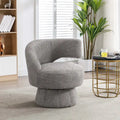 360-Degree Swivel Cuddle Barrel Accent Chairs with Plush Upholstery