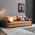 JASIWAY 65.4-Inch Vegan Leather Sleeper Sofa Bed