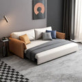 JASIWAY 65.4-Inch Vegan Leather Sleeper Sofa Bed