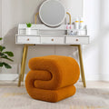 Contemporary S-Shape Ottoman Makeup Stool and Footrest for Living Room and Bedroom